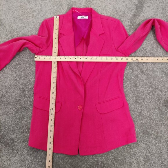 ADL Women's Single Button Blazer Jacket in Hot Pink Size Medium Barbiecore - Picture 6 of 8